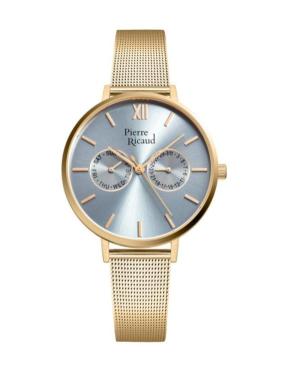 Women Classic Analog Quartz Watch PIERRE RICAUD Silver color Dial 36mm P22110.1167QF