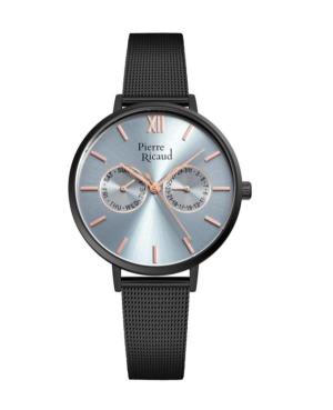 Women Classic Analog Quartz Watch PIERRE RICAUD Silver color Dial P22110.B1R7QF