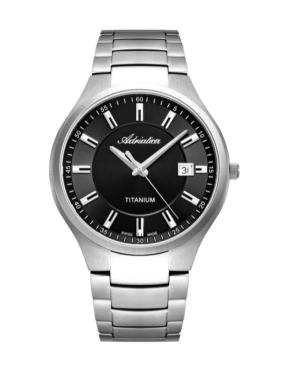 Men Classic Analog Swiss Quartz Watch ADRIATICA Black Dial A8329.4116Q