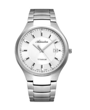 Vyriškas Classic Analog Swiss Kvarcinis Watch ADRIATICA Sidabras Dial 40mm A8329.4113Q