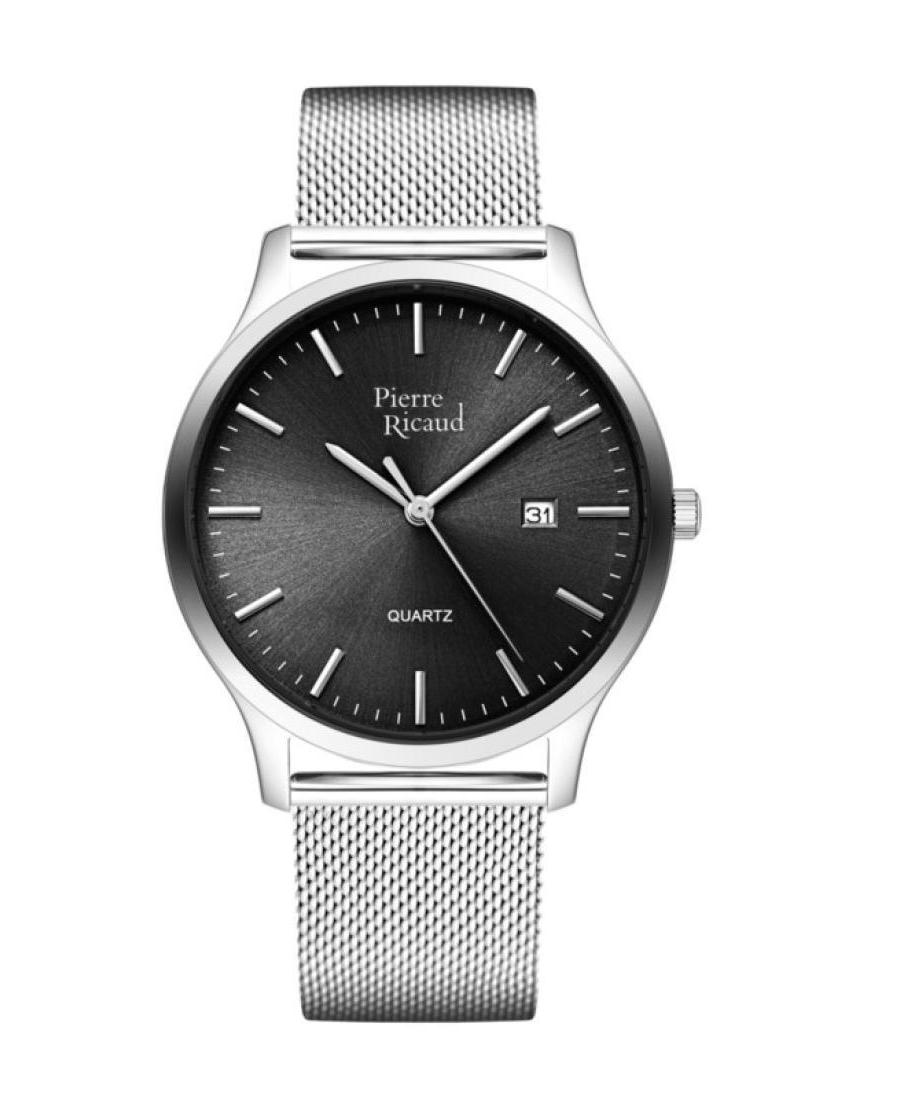 Мужские Классические Аналоговые Кварцевые Часы PIERRE RICAUD Черный Циферблат 40mm P91094.5114Q