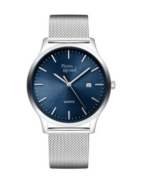 Mężczyźni Classic Analog kwarcowy Zegarek PIERRE RICAUD Niebieska Wybierz 40mm P91094.5115Q