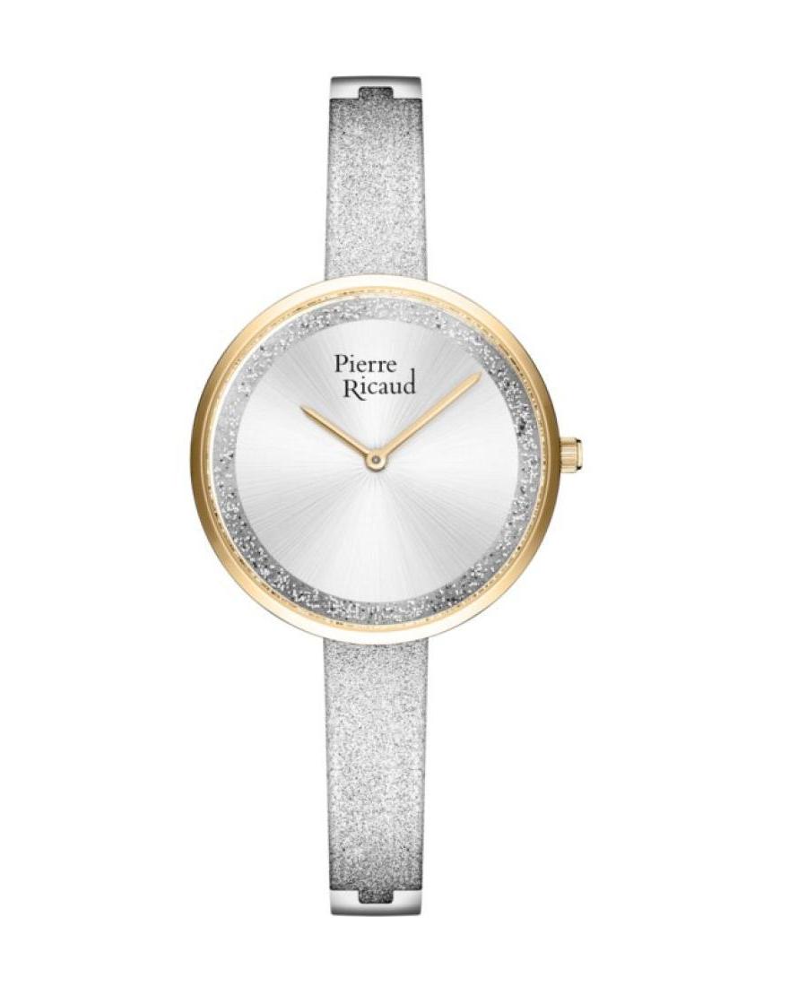Moteriškas Classic Analog Kvarcinis Watch PIERRE RICAUD Sidabras Dial 34mm P23016.2103Q