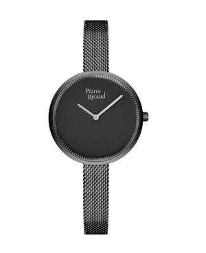 Женские Классические Аналоговые Кварцевые Часы PIERRE RICAUD Черный Циферблат 32mm P23017.B104Q