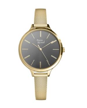 Женские Классические Аналоговые Кварцевые Часы PIERRE RICAUD Черный Циферблат 40mm P22002.1117Q