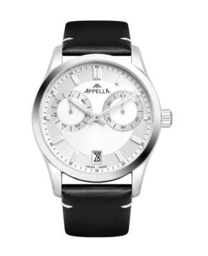 Mężczyźni Classic Analog Szwajcar kwarcowy Zegarek APPELLA Srebrna Wybierz 40mm L70009.5213QF