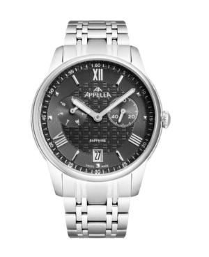 Vyriškas Classic Analog Swiss Kvarcinis Watch APPELLA Silver color Dial 42mm L70008.5167QF