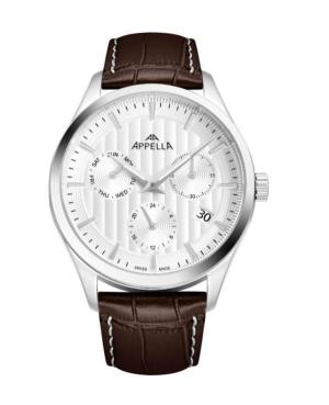 Mężczyźni Classic Analog Szwajcar kwarcowy Zegarek APPELLA Srebrna Wybierz 24mm L70003.5B13QF