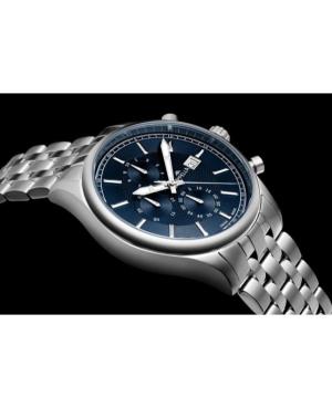 Vyriškas Classic Analog Swiss Kvarcinis Watch Chronograph APPELLA Mėlyna Dial 43mm L70002.5115CH image 3