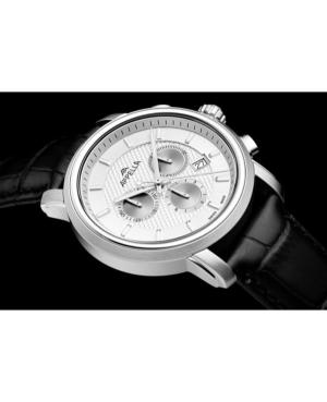 Men Classic Analog Swiss Quartz Watch Chronograph APPELLA Silver color Dial 43mm L70001.5213CH image 4