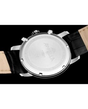 Men Classic Analog Swiss Quartz Watch Chronograph APPELLA Silver color Dial 43mm L70001.5213CH image 5
