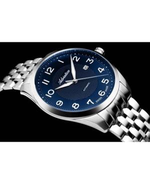 Men Classic Analog Swiss Automatic Watch ADRIATICA Silver Dial 42mm A8309.5125A image 3