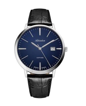 Men Classic Analog Swiss Quartz Watch ADRIATICA Blau Dial 40mm A1283.5215Q