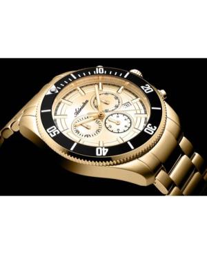 Men Classic Analog Swiss Quartz Watch Chronograph ADRIATICA Gold color Dial 45mm A1139.1111CHN image 4