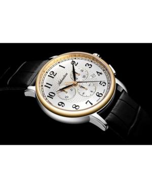 Men Classic Analog Swiss Quartz Watch Chronograph ADRIATICA Gold color Dial 42mm A8256.2223CH image 4