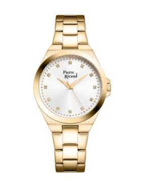 Kobiety Classic Analog kwarcowy Zegarek PIERRE RICAUD Srebrna Wybierz 38mm P23009.1143Q