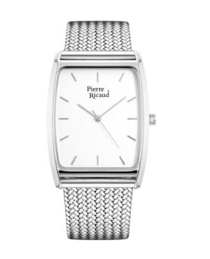 Men Classic Analog Quartz Watch PIERRE RICAUD Silver Dial 37mm P97039.5113Q