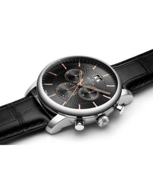 Vyriškas Classic Analog Swiss Kvarcinis Watch Chronograph APPELLA Juodas Dial 24mm L70011.52R6CH image 1