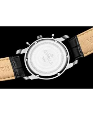 Vyriškas Classic Analog Swiss Kvarcinis Watch Chronograph APPELLA Juodas Dial 24mm L70011.52R6CH image 5