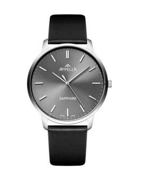 Mężczyźni Classic Analog Szwajcar kwarcowy Zegarek APPELLA Czarny Wybierz 41mm L70012.5216Q